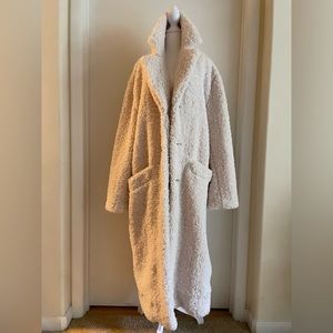 INC Faux Shearling Rope Jacket L